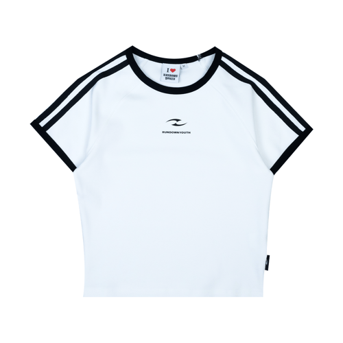 RUNDOWNYOUTH DARK MATTER 011 BABY T-SHIRT WHITE