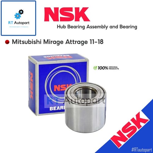 NSK ลูกปืนล้อหลัง Mitsubishi Mirage Attrage ปี11-18 / ลูกปืนล้อ มิราจ แอจทราจ / 28BWD08(1ตัว)