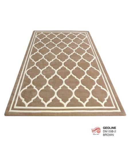 พรมรุ่น GEO LINE (L) DM 05B-2 L 160x230 ซม. BROWN (พรีออเดอร์)
