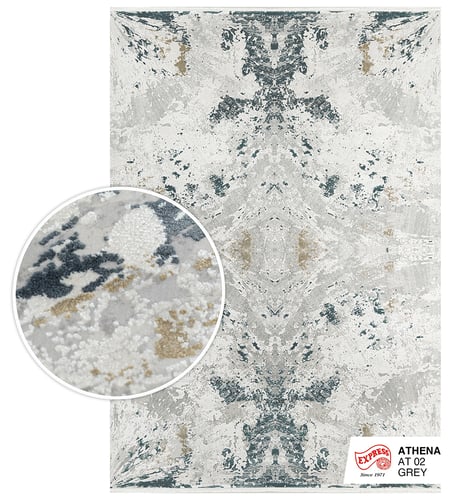 ATHENA (XL) RUG AT02 XL 240x340 CM. GREY