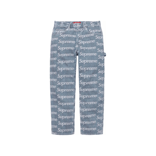 パンツ Blue 32 17SS Supreme Denim Logo Painter Supreme Patched Denim Painter Pant (SS21) - $168