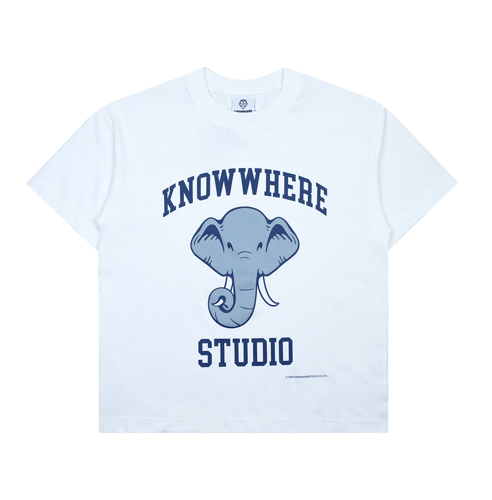 KNOWWHERE STUDIO ELEPHANT T-SHIRT WHITE