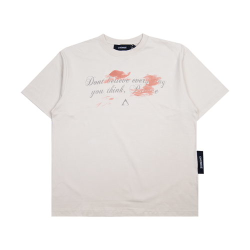 CHEMISE DON'T BELIEVE T-SHIRT BEIGE