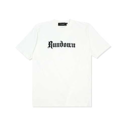 RUNDOWNYOUTH LOGO 035 T-SHIRT WHITE