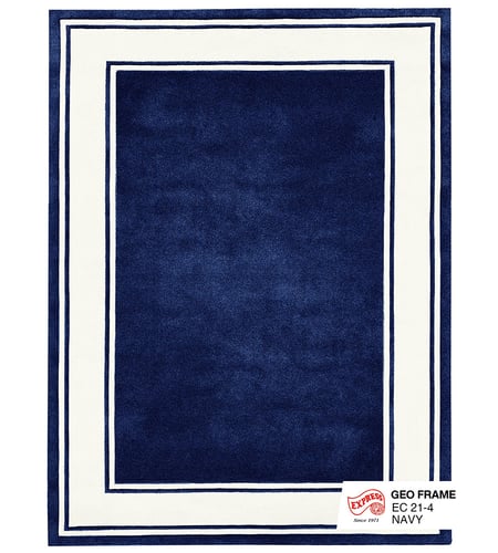 พรมรุ่น GEO FRAME (L1) EC 21-4 L1 200x290 ซม. NAVY BLUE (พรีออเดอร์)