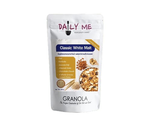 เดลลี่มีกราโนล่าผสมควินัว รสไวท์มอลต์  200 กรัม