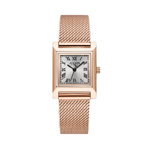 นาฬิกา Julius JA-1369 F สายสแตนเลส สีโรสโกลด์