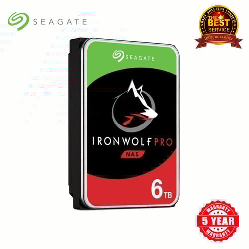 Seagate Ironwolf Pro Nas HDD 6TB 3.5" SATA-III 7200rpm Cache 256MB (ST6000NT001)