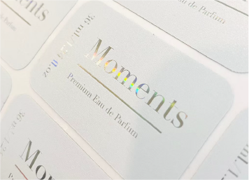 สติ๊กเกอร์สีเงินรุ้ง โฮโลแกรม