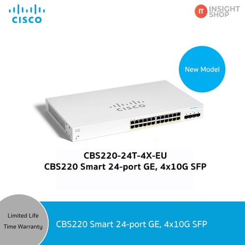 [CBS220-24T-4X-EU] CBS220 Smart 24-port GE,  4x10G SFP