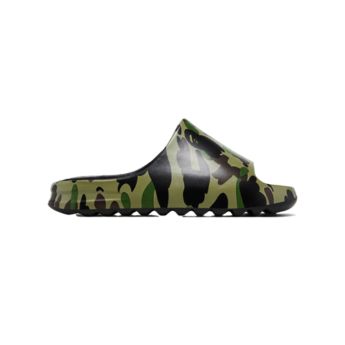 A BATHING APE SLIDES GREEN CAMO