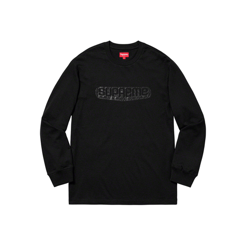 Supreme long sleeve ブラック ロングTシャツ Supreme Comme Des Garcons Long Sleeve Tee Black Men's - FW15