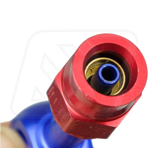 Billion หัวบันโจ PTFE AN3 แบบตรง/45° (BLUE-RED/BLACK)