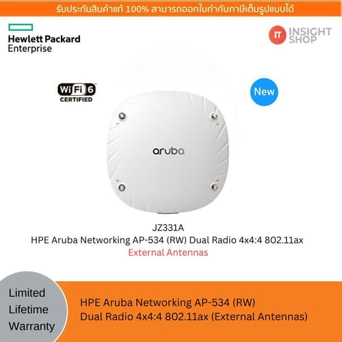 [JZ331A]HPE Aruba Networking AP-534 (RW) External Antennas Wi-Fi 6