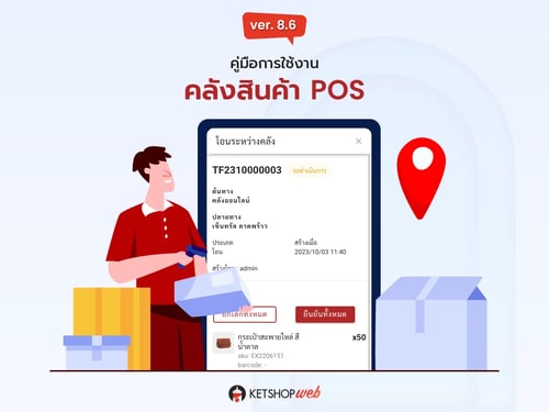 การรับสินค้าเข้า/ออก จากคลังสาขา