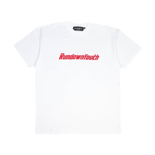 RUNDOWNYOUTH BACK TO BASIC LOGO 049 T-SHIRT WHITE
