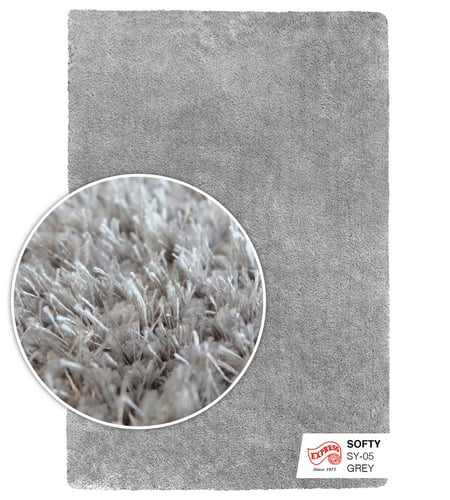 SOFTY (XL) RUG SY05 XL 240x340 cm. GREY