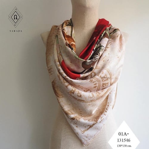ผ้าพันคอ ผ้าคลุมไหล่ผืนใหญ่ 01A-131546