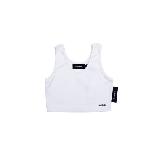 CHEMISE CLASSIC CROP TOP WHITE