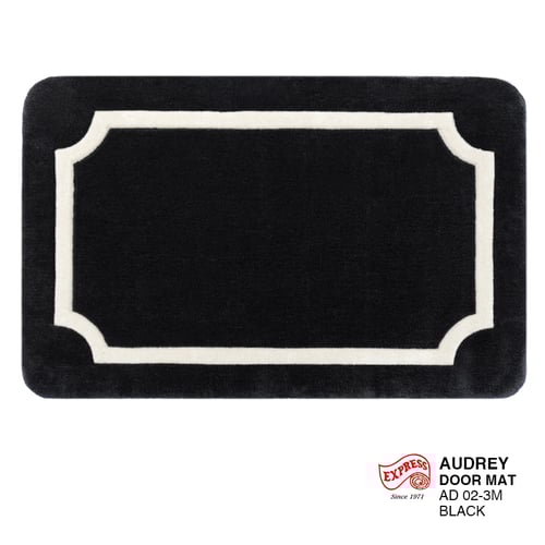 พรมรุ่น AUDREY MAT (DM) AD02-3 DM 50x80 ซม. BLACK (พรีออเดอร์)