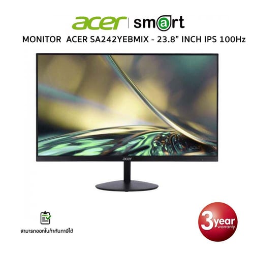 จอมอนิเตอร์ MONITOR  ACER SA242YEBMIX - 23.8" INCH IPS 100Hz