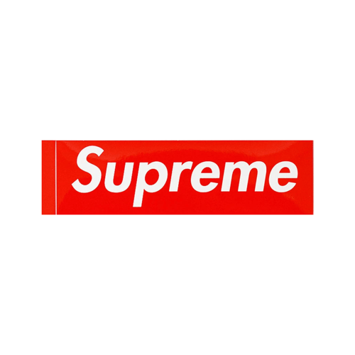 SUPREME BOX LOGO STICKER RED