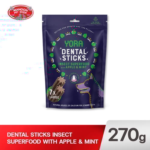 YORA Dog Dental Sticks Large 270g. (1x5)