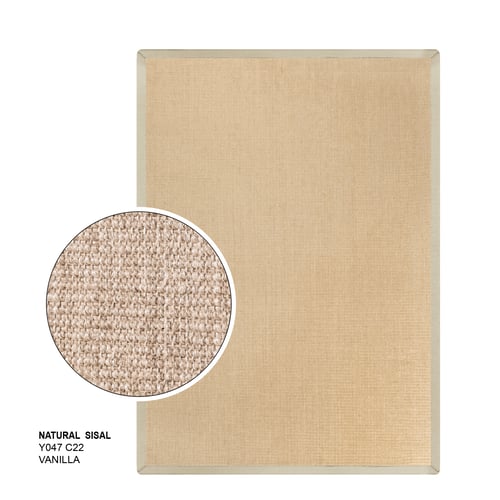 NATURAL SISAL (L) Y047 C22 L 160x230 CM. Vanilla