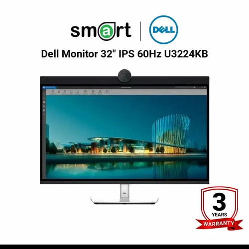 จอมอนิเตอร์  DELL ULTRASHARP 32 6K MONITOR -U3224KB, 31.5 inch IPS, 6144 x 3456 at 60 Hz