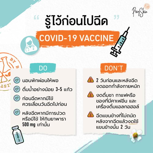 เตรียมตัวให้พร้อม ก่อนไปฉีดวัคซีนโควิด-19