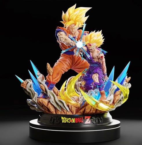 Epic Scene Goku x Gohan โกคู โกฮัง by KD (มัดจำ) [[SOLD OUT]]