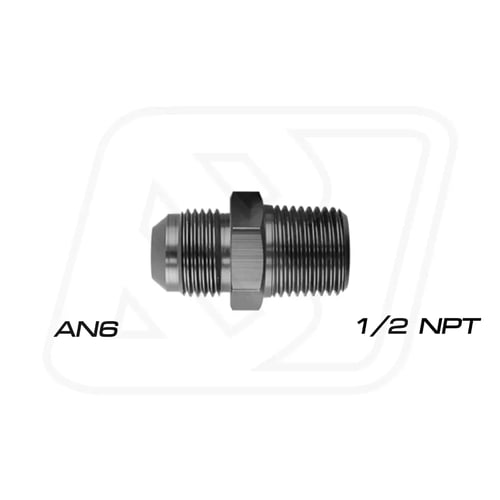 Billion ข้อลดเกลียว 1/2"NPT ออก AN6/AN8/AN10 (BLUE/BLACK)