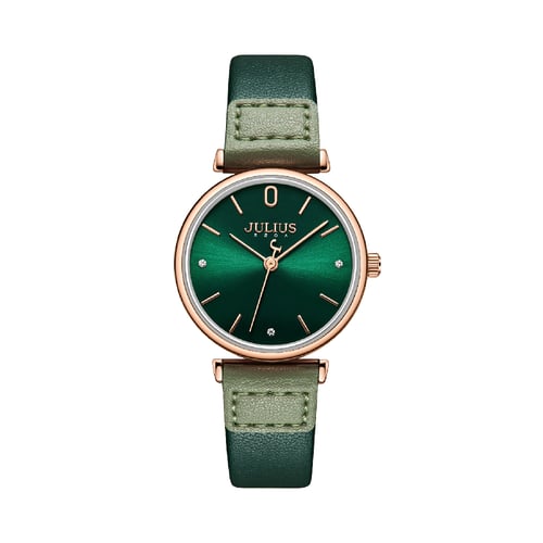 นาฬิกา Julius JA-1306 C สายหนัง สีเขียว