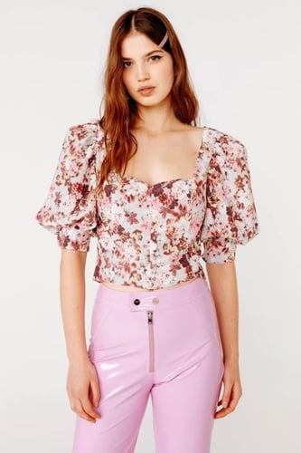 FOR LOVE & LEMONS - HOUSTON LACE UP TOP