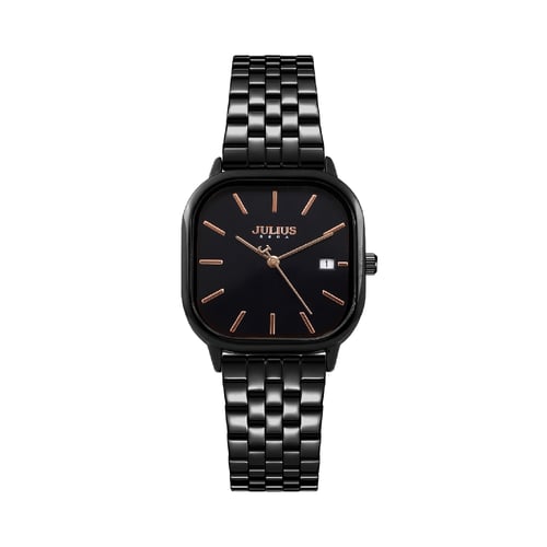 นาฬิกา Julius JA-1448 F สายสแตนเลส สีดำ