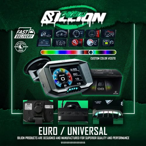 เกจวัด OBD2 Billion X Magician F9 Series V.ENG สำหรับรถยุโรป