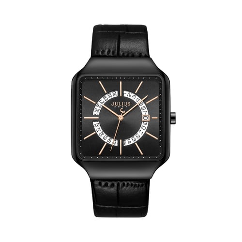 นาฬิกา Julius JA-1392M D สายหนัง สีดำ