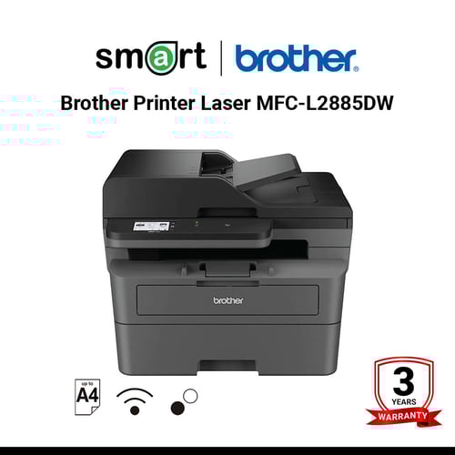 Brother Printer Laser MFC-L2885DW  เครื่องมัลติฟังก์ชั่นระบบเลเซอร์ขาว ดำ Print, copy, scan, fax