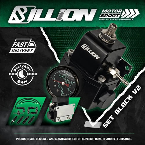 Regulator Kit Set Billion Set Black V.2 เร็กกูเรเตอร์ + หน้าเกจวัด