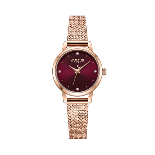 นาฬิกา Julius JS-045 B สายสแตนเลส สีโรสโกลด์
