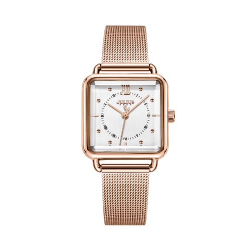นาฬิกา Julius JA-1123 F สายสแตนเลสถัก สีโรสโกลด์