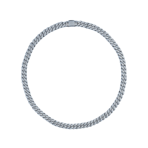 MR_GOLDss CUBAN 10MM NECKLACE SILVER