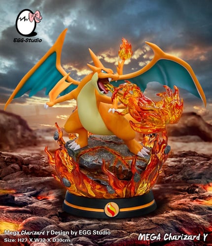 Mega Charizard Y เมก้าลิซาร์ดอน Y by Egg Studio (มัดจำ)