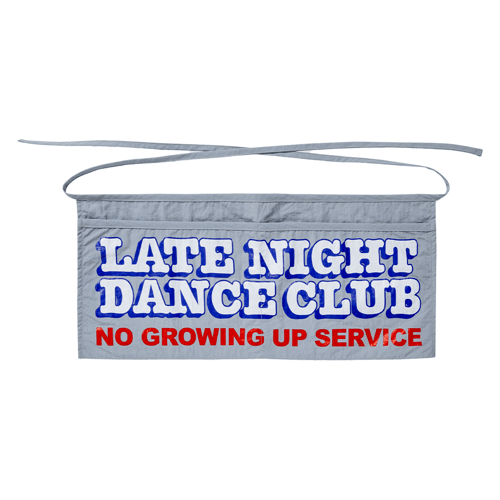 LATE NIGHT DANCE CLUB NGU SERVICE APRON BAG BLUE