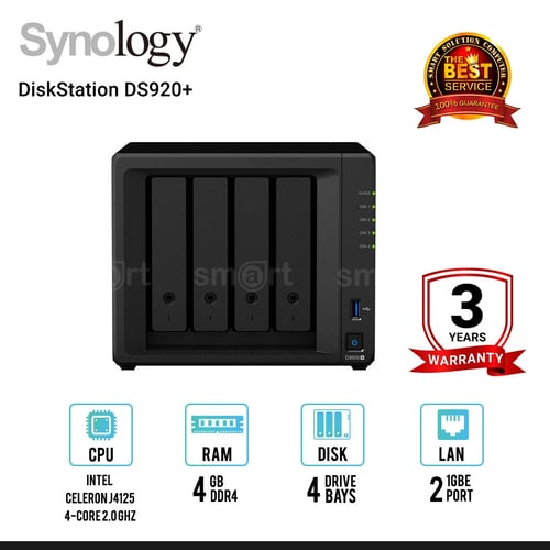 Synology DiskStation DS920+ 4-bay NAS