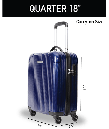 กระเป๋าเดินทางล้อลาก18นิ้ว สีกรมแบรนด์pegasus รุ่น quarter