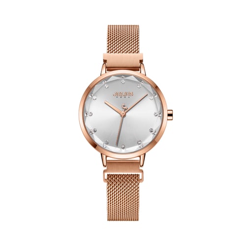 นาฬิกา Julius JA-1143 B สายสแตนเลสถัก สีโรสโกลด์