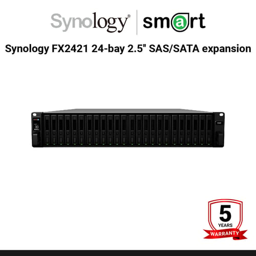 Synology FX2421 24-bay 2.5'' SAS/SATA expansion unit for FS6400, FS3600, FS3400  | กรุณาติดต่อเจ้าหน้าที่เพื่อขอใบเสนอราคา