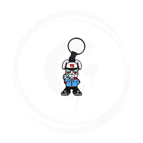 TZ WORLDWIDE MUNCHIES CONY KEYCHAIN BLACK