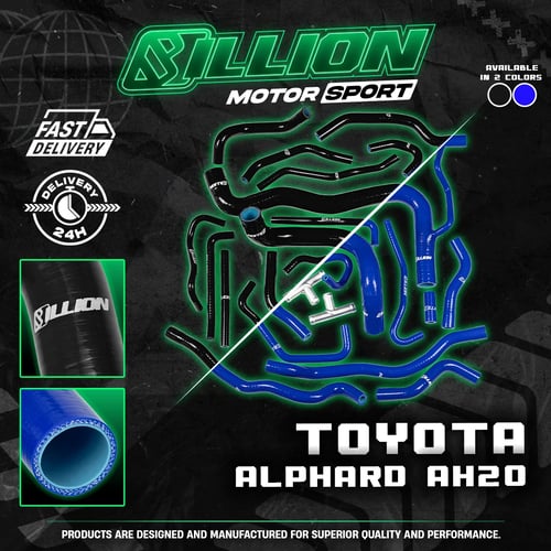 ท่อน้ำ Billion Toyota Alphard AH20 [20ชิ้น] BLACK